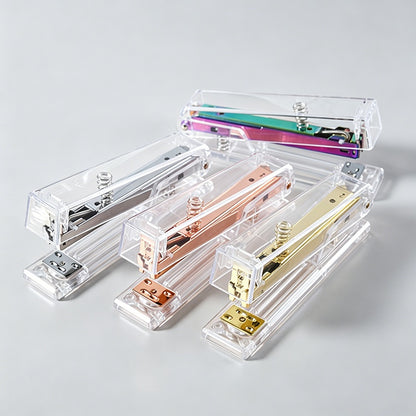 Rose Transparent Stapler