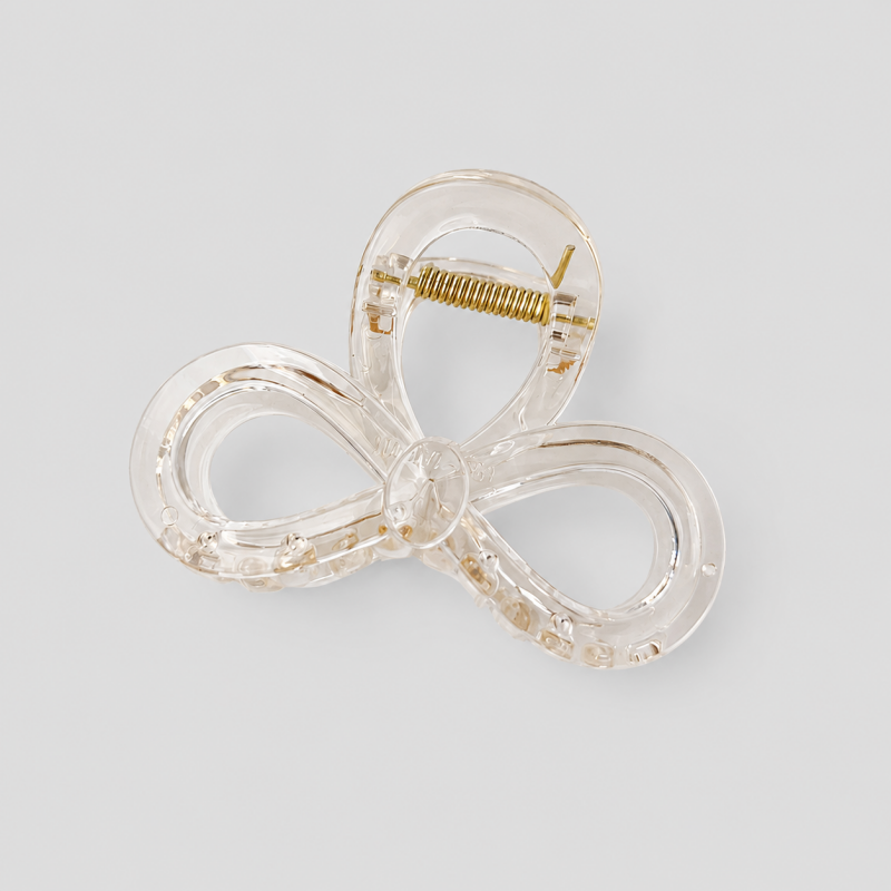 Hollow Three-Loop Flower Hair Claw Clip