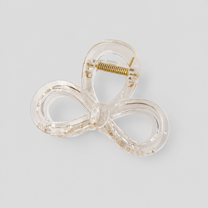 Hollow Three-Loop Flower Hair Claw Clip