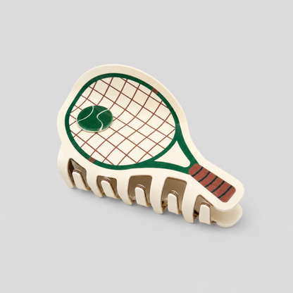 Sports Tennis & Baseball Acrylic Shark Hair Claw Clip