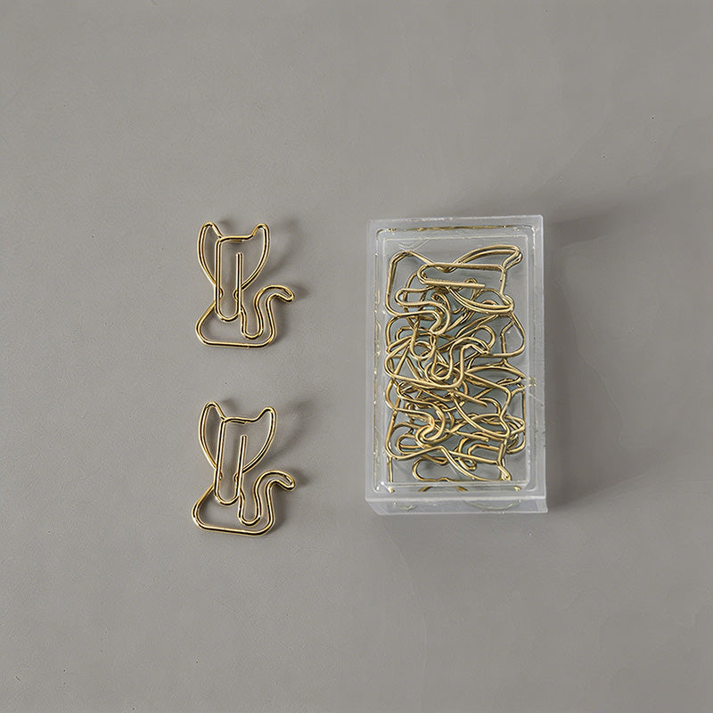 12PCS Creative Boxed Animal Shape Metal Paper Clips