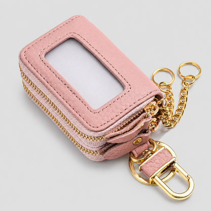 Double Zip Key Pouch