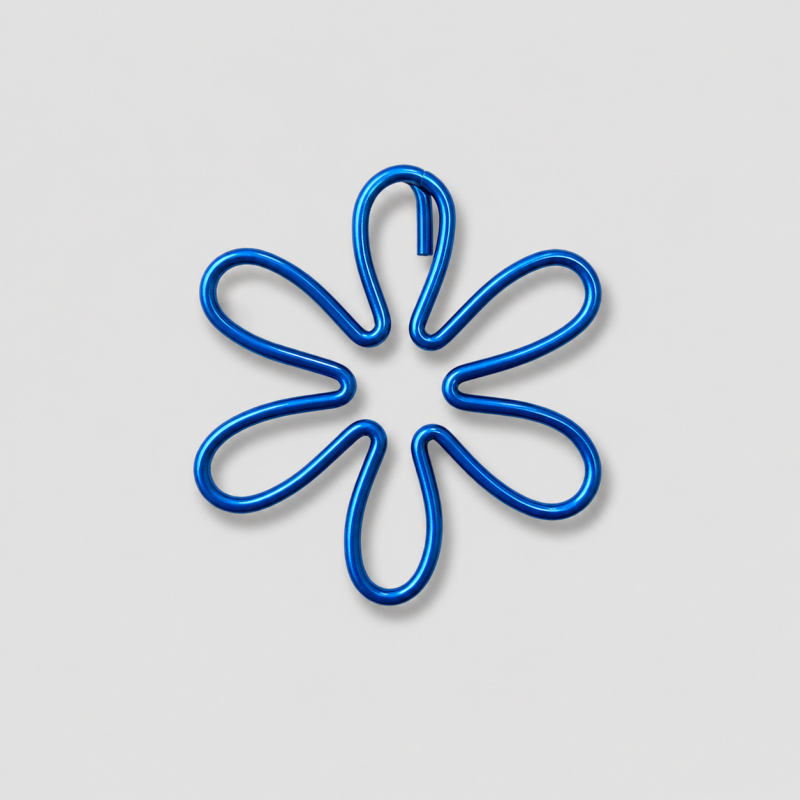 10 PCS Creative Flower Shape Metal Paper Clips