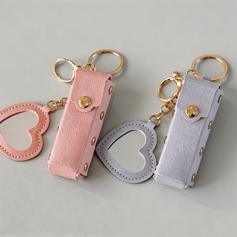 Portable Heart Shaped Mini PU - Shopdayla Wholesale - #5346