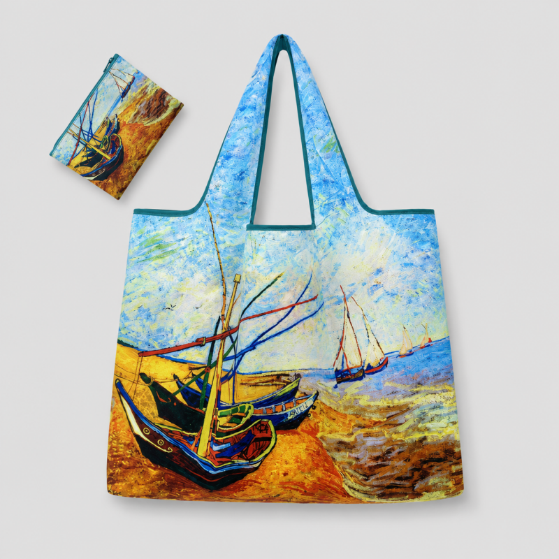 Foldable Printed Reusable Shopping Tote Bag