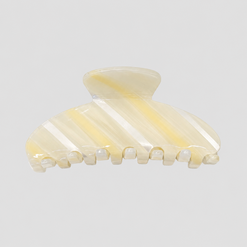 Striped Jelly Claw Clip