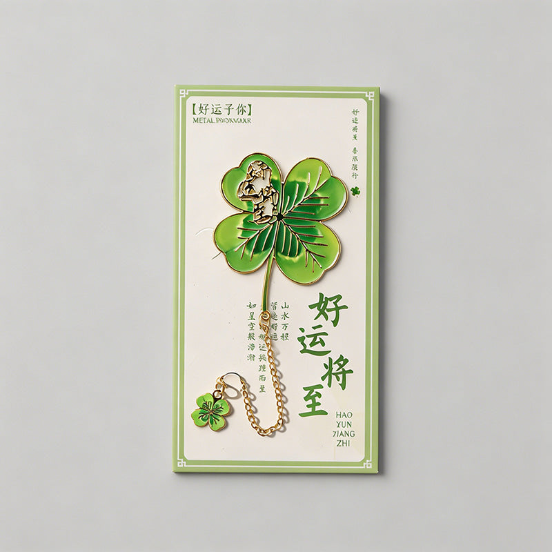 5 Random Retro Oil Painting Floral Metal Paper Clips Sets