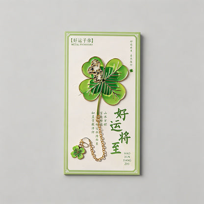 5 Random Retro Oil Painting Floral Metal Paper Clips Sets