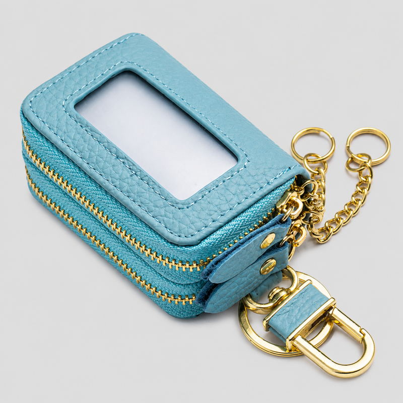 Double Zip Key Pouch