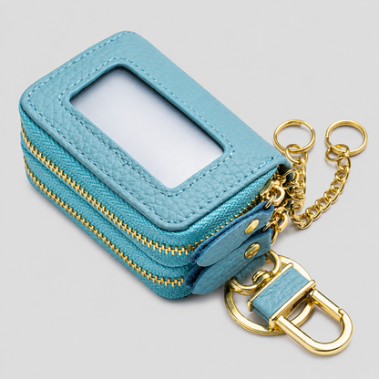 Double Zip Key Pouch