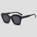 Irregular Cat Eye Thick Frame Gradient Lens Trendy Sunglasses