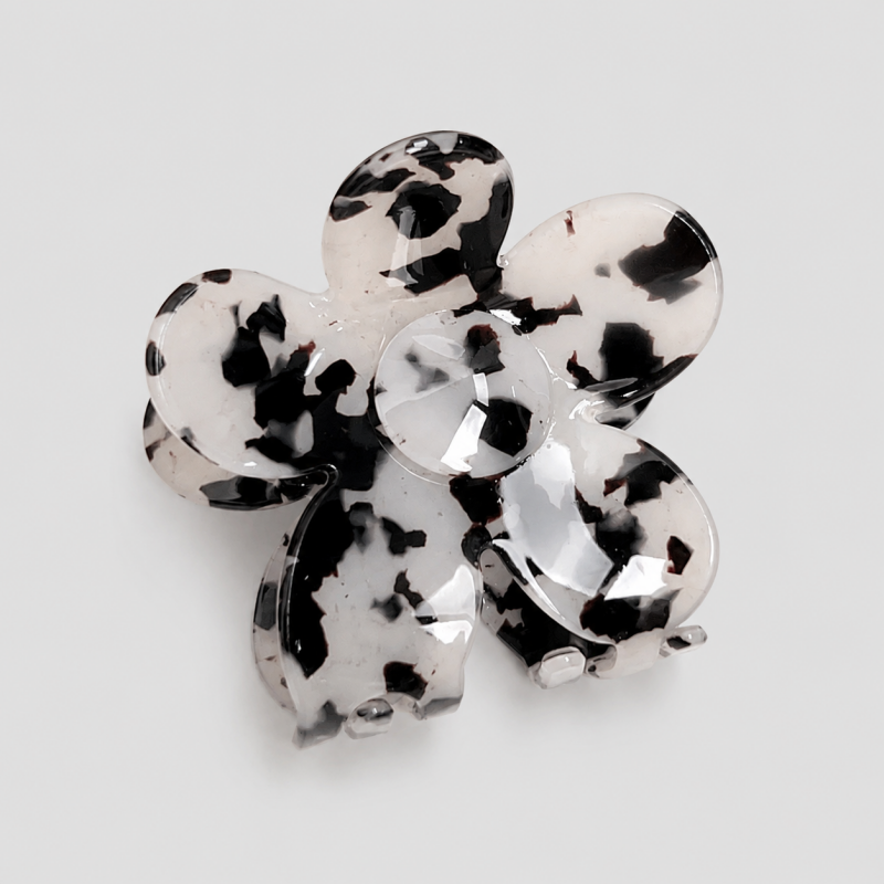 Floral Flower Shark Hair Claw Clip