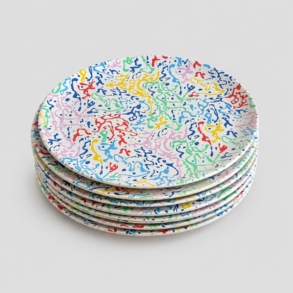 Checkered Snack Plate