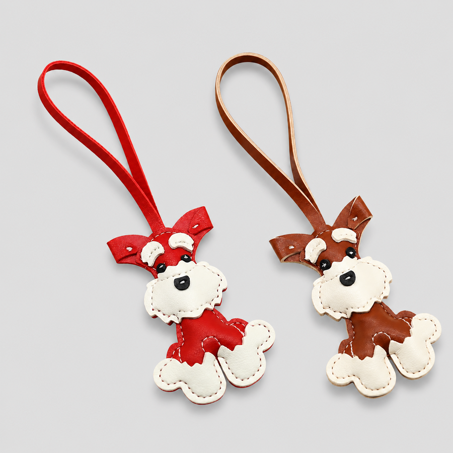 Lovely Schnauzer PU Leather Ba - Shopdayla Wholesale - #3762
