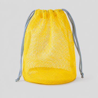 Mesh Drawstring Storage Pouch