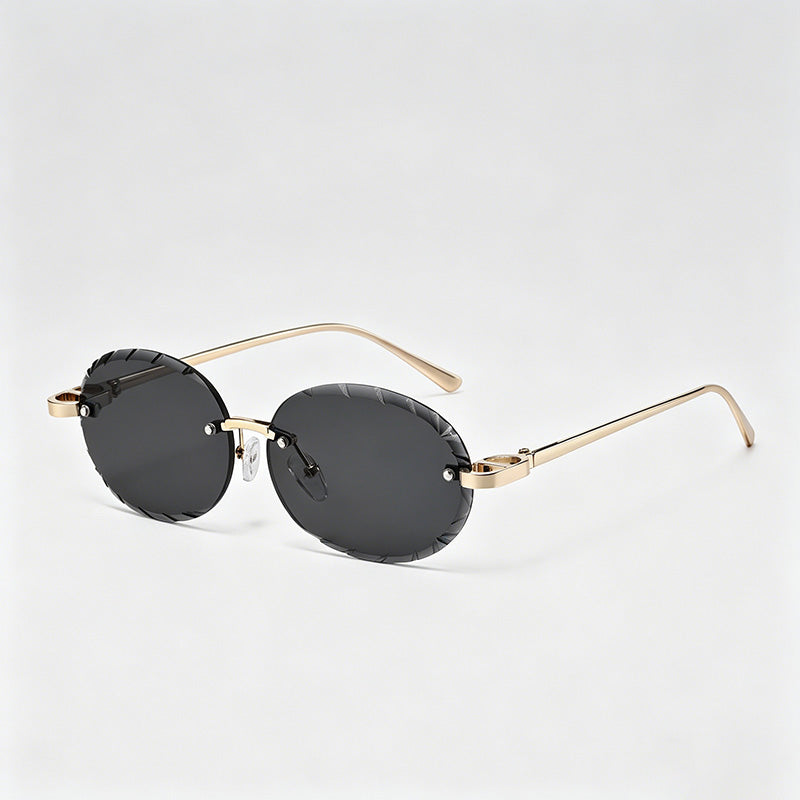 Rimless Cut-Lens Sunglasses - Shopdayla Wholesale - #1058