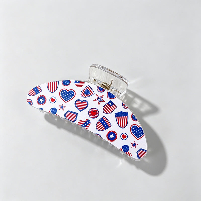 Independence Day Print Hair Clip