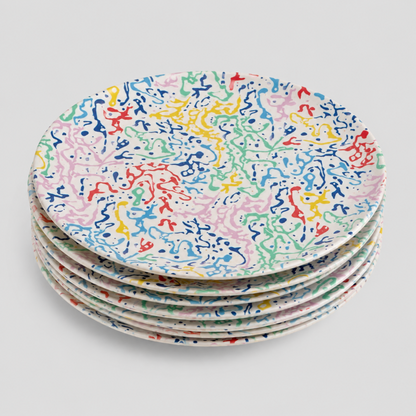 Checkered Snack Plate
