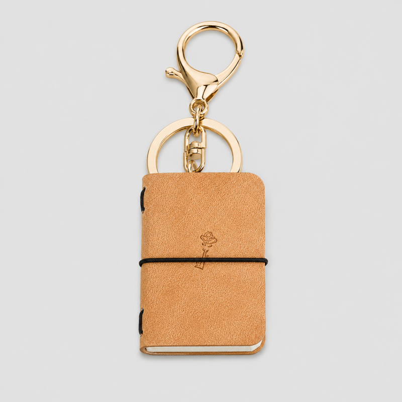Bean Pocket Notebook Keychain
