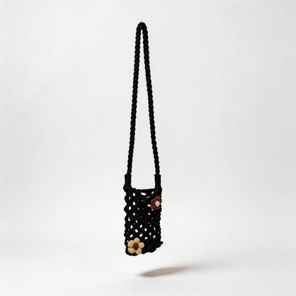 Flower Woven Phone Bag