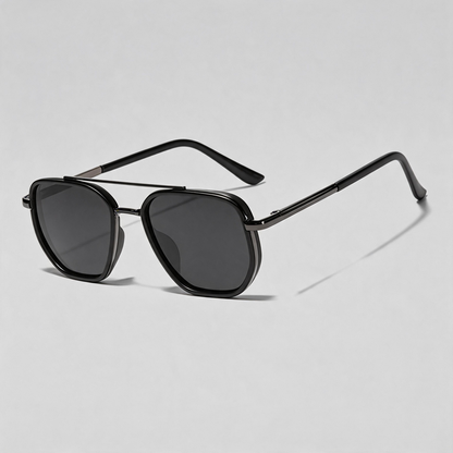Double Bridge Polarized Square Sunglasses