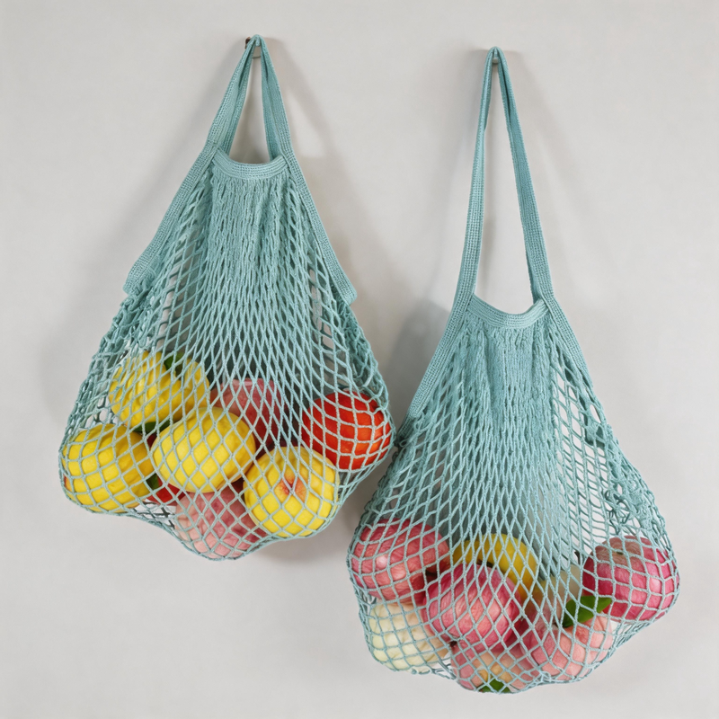 Pastel Hollow-out Mesh Hobo Shoulder Bag