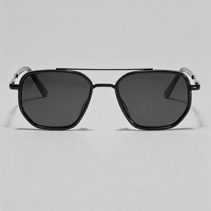 Double Bridge Polarized Square Sunglasses