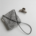 Minimalist Vintage Striped Woolen Crossbody Pouch