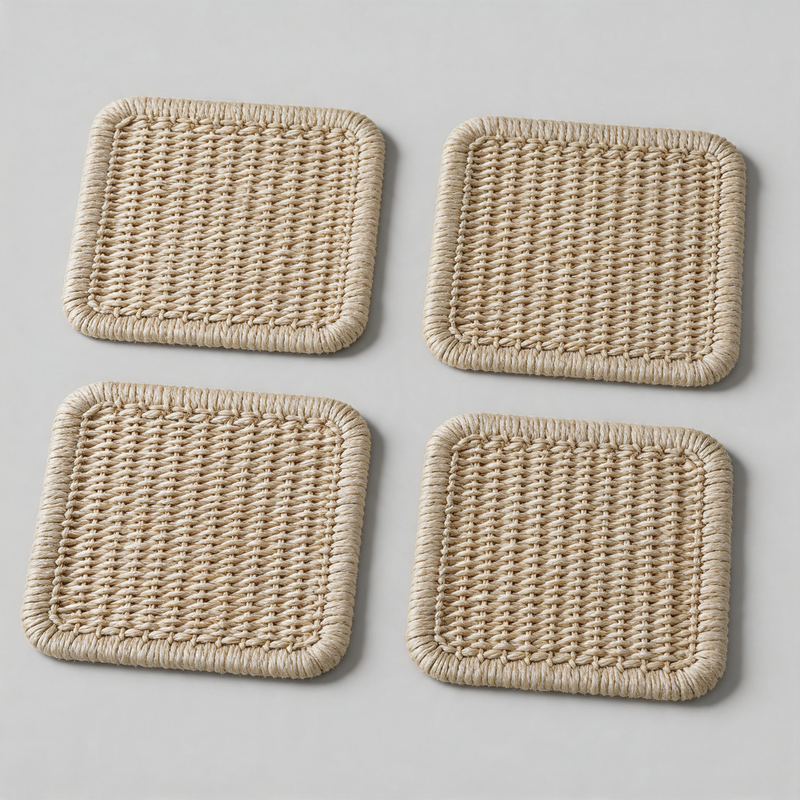 Multi-purpose Grass Woven Fiber Pot Mat Coaster