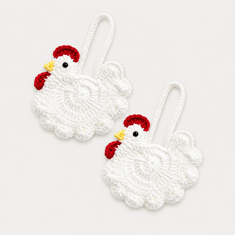 Crochet Chicken Coin Purse