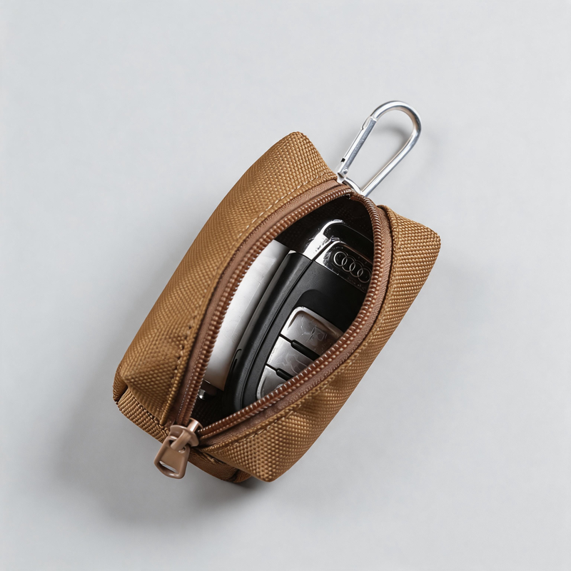 Cord Zip Key Pouch