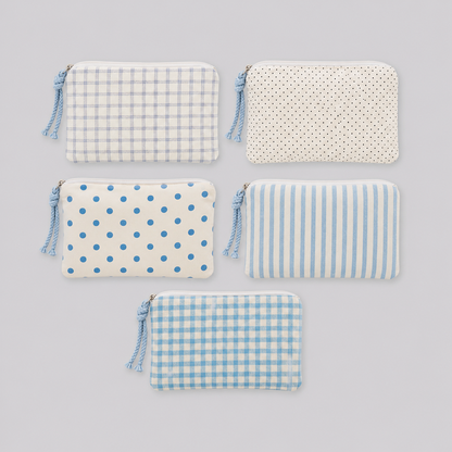 Polka Dots Patterned Cotton Daily Fashion Bag