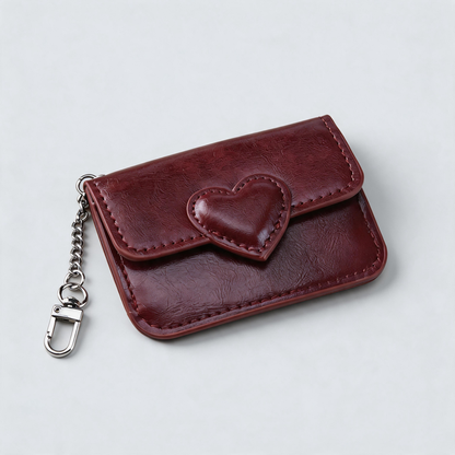 Heart Snap Card Pouch
