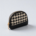 Plaid Shell Coin Pouch