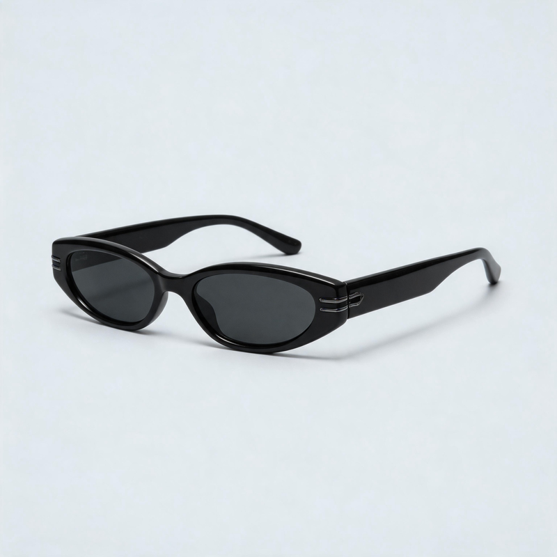 Same Slim Small Frame High Nose Bridge Retro Sunglasse