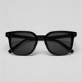 Black Frame Tea Tint Square Fashion Sunglasses