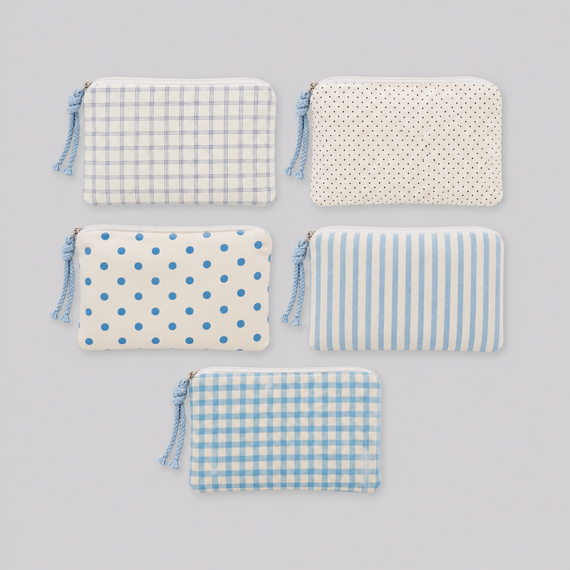 Polka Dots Patterned Cotton Daily Fashion Bag