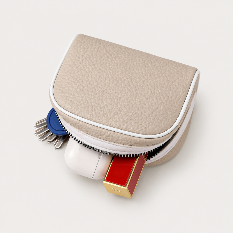 Color Block Coin Pouch