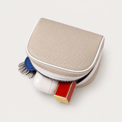 Color Block Coin Pouch