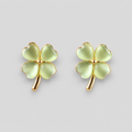 Aesthetic Cat Eye Stone Petal Flower Earrings