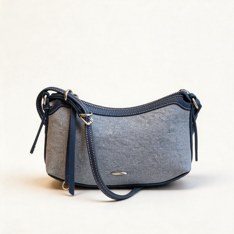 Faux Straw Shoulder Bag