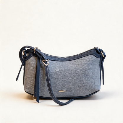 Faux Straw Shoulder Bag