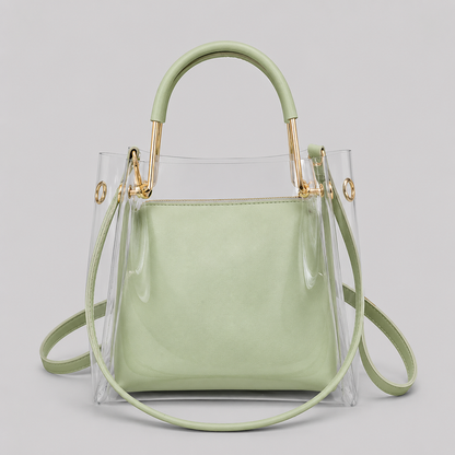 Clear Buckle Shoulder Bag