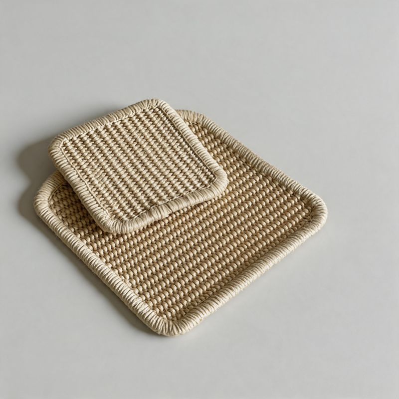 Multi-purpose Grass Woven Fiber Pot Mat Coaster