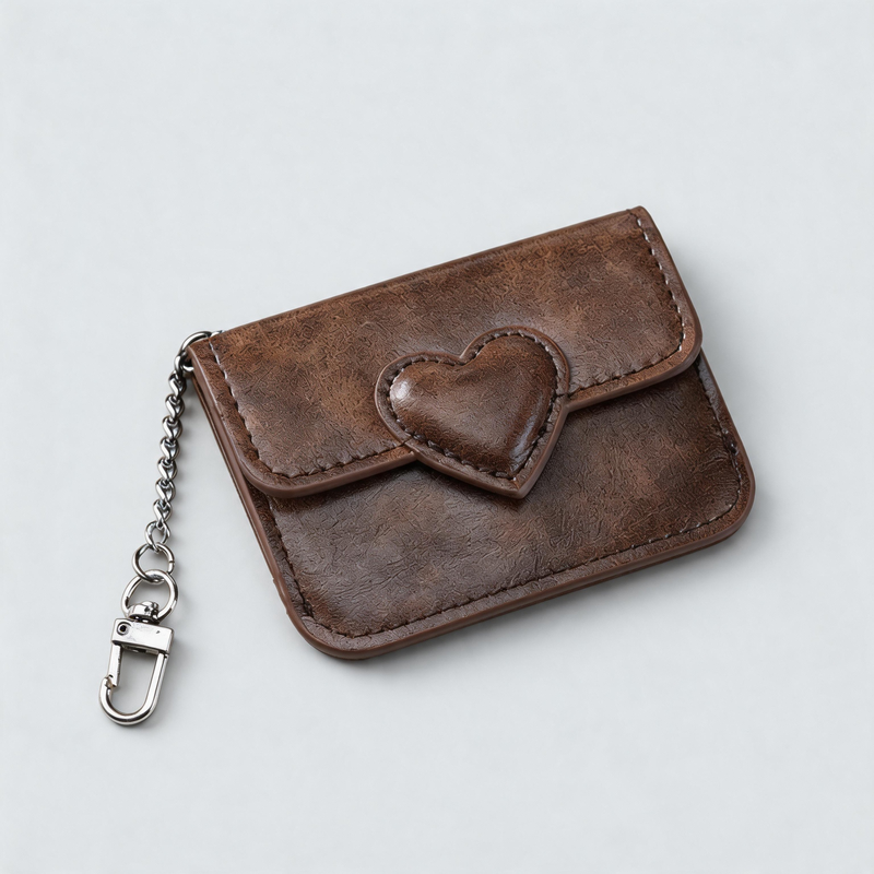 Heart Flap Card Pouch