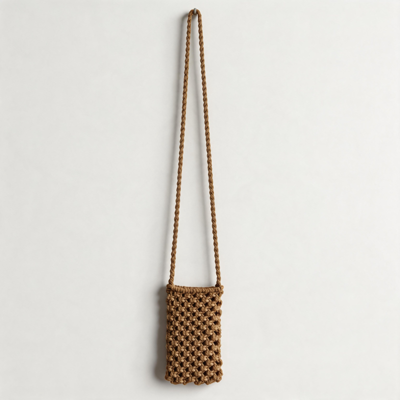 Woven Phone Crossbody Bag