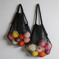 Bold Color Cotton Hollow-out Mesh Hobo Shoulder Bag
