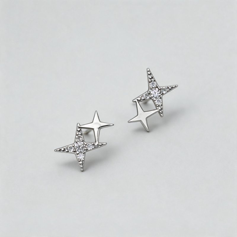 Minimalist Small Star Shape Ethereal Style Earrings