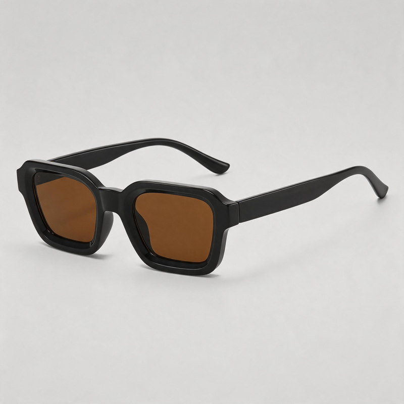 Thick Square Gradient Lens Fashion Sunglasses