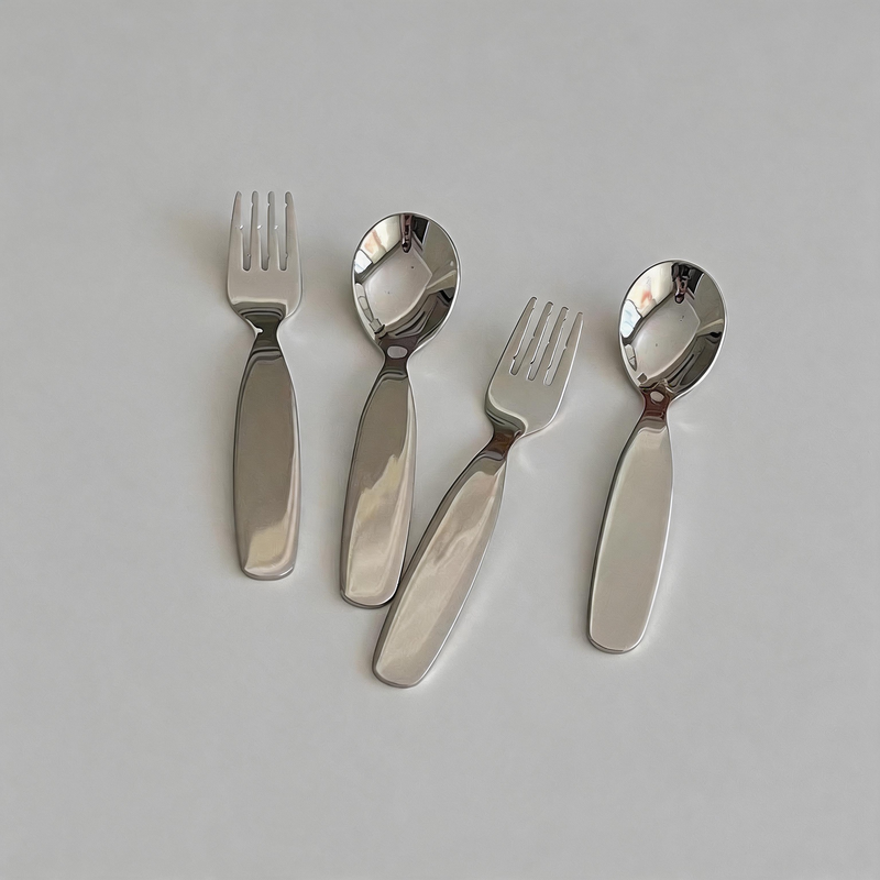 304 Stainless Steel Kids Spoon & Fork Set